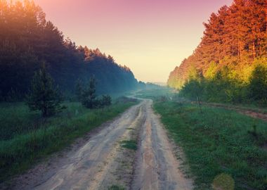 Rural Autumn Landscape Dir