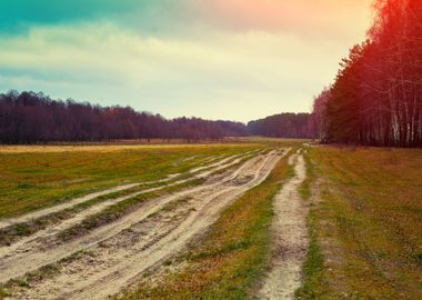 Rural Autumn Landscape Dir