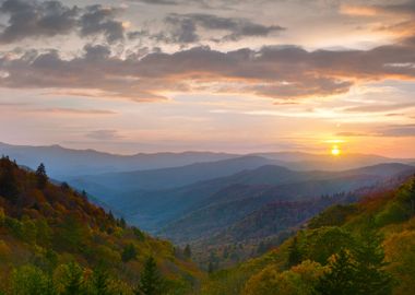 Sunrise In The Mountains