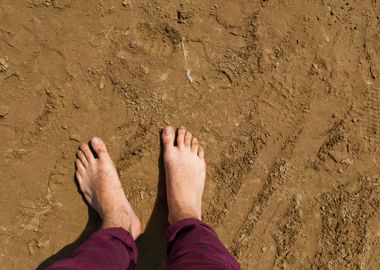 Barefoot On Beach