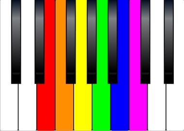 Trans Gay Piano Keys