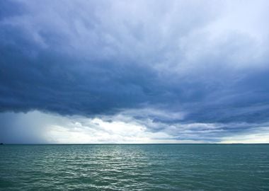 Samui Sea With Cloud Befor