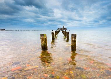 Baltic Rocky Coast With Ol