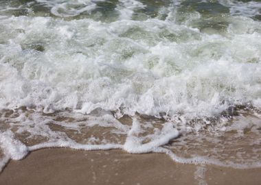 Close Up Of Sea Waves Spla