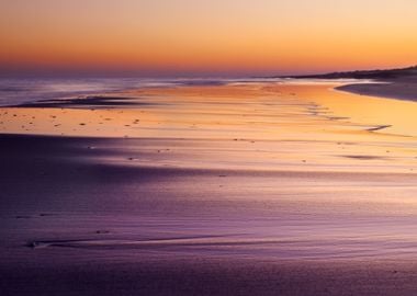 Sea Coast At Sunset