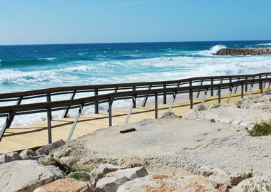 Boardwalk To Local Beach