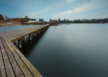 Wooden Jetty On City Beach