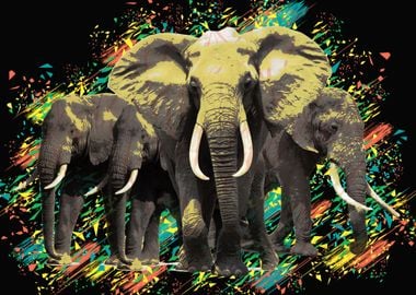 Elephants black color