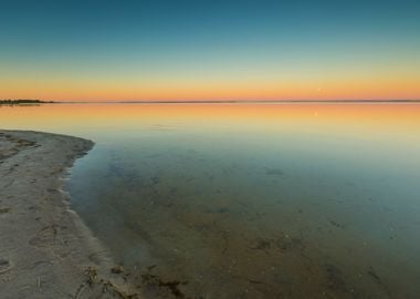 Beautiful Beach Before Sun