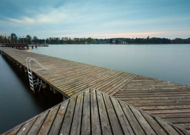 Wooden Jetty On City Beach