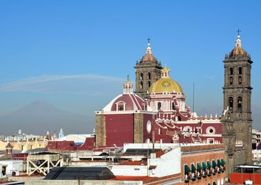 cathedrale in puebla mexic