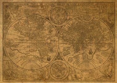 1594 Orbis Terrarum World 