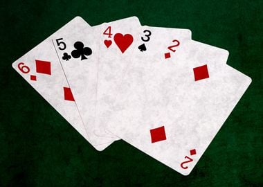 Poker Hand Straight 4