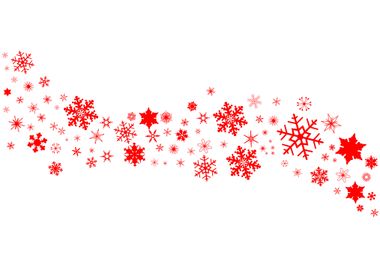 Red Christmas Snowflake