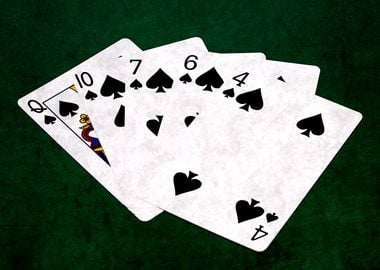 Poker Hand Flush Spades