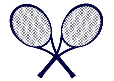 Crossed Rackets Silhouette