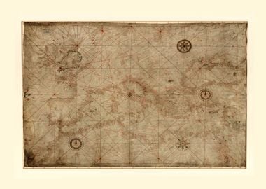 Portolan Chart circa 1500