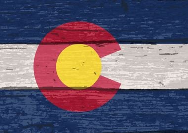 Colorado State Flag Timber