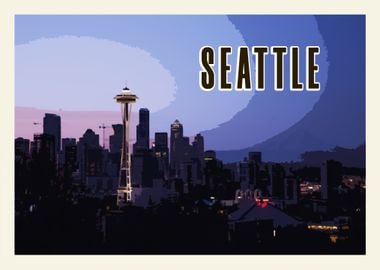 Seattle Vintage Poster