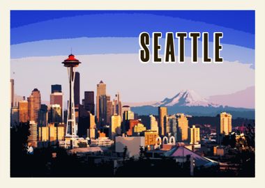 Seattle Vintage Poster