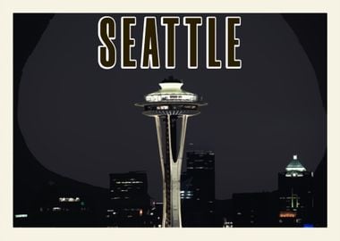 Seattle Vintage Poster