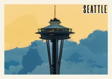 Seattle Vintage Poster