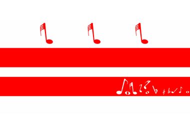 Washington DC Musical Flag