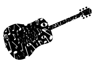 Musical Notes Guitar