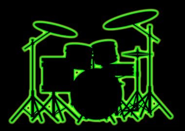 Neon Drum Kit