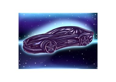 Car in space