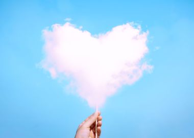 Cotton Candy Heart