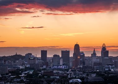 Sunrise Over the Cincinnat