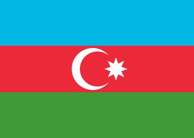 Azerbaijan National Flag