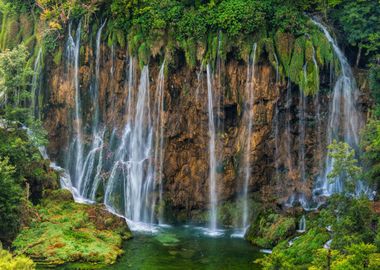 Beautiful waterfall view