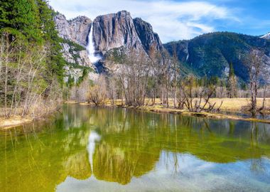 Beautiful waterfall view