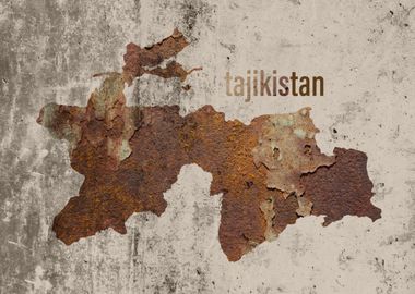 Pakistan Map Rusty Cement