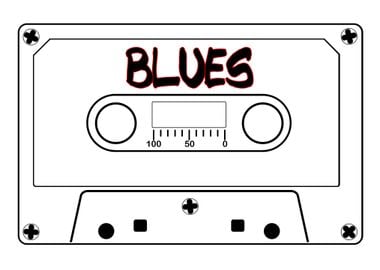 Blues Music Tape Cassette