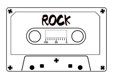 Rock Music Tape Cassette