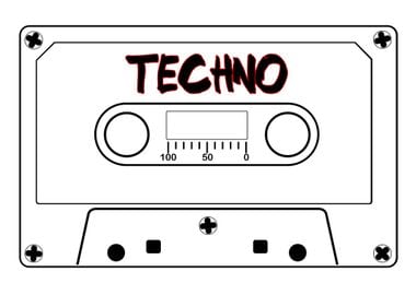 Techno Music Tape Cassette