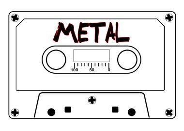 Metal Music Tape Cassette