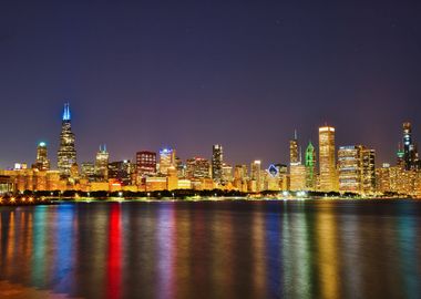 Chicago Skyline Reflection