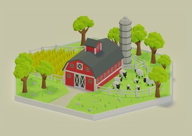 Low Poly Farm