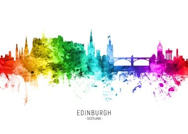 Edinburgh Scotland Skyline