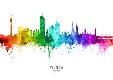 Vienna Austria Skyline