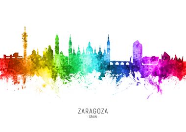 Zaragoza Spain Skyline