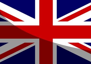 Shadow Union Jack Flag