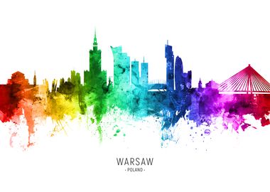 Warsaw Poland Skyline