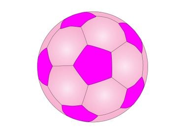 Pink And White Football