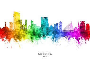 Swansea Wales Skyline