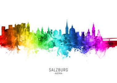 Salzburg Austria Skyline